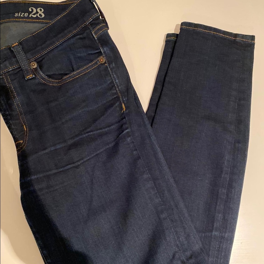 Jcrew toothpick skinny blue denim jeans